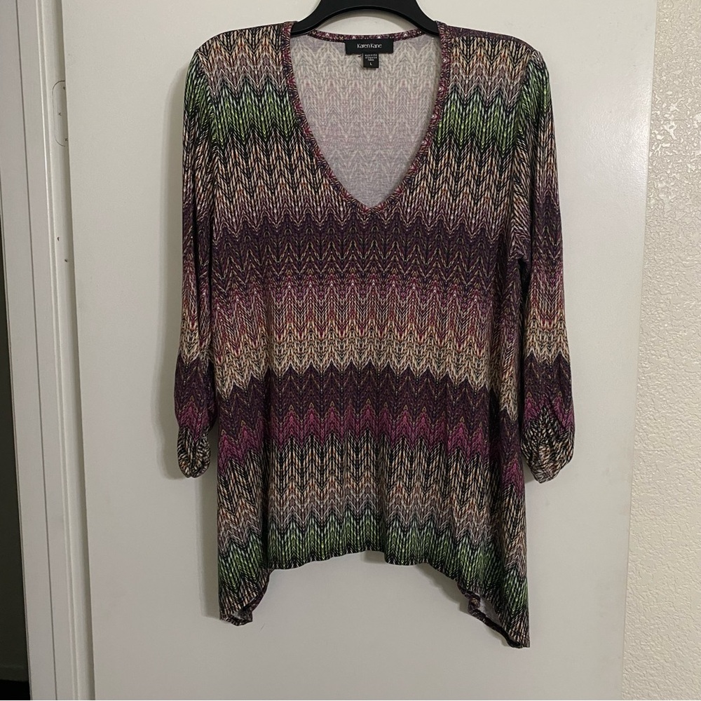 Karen Kane Multicolor Knit Top